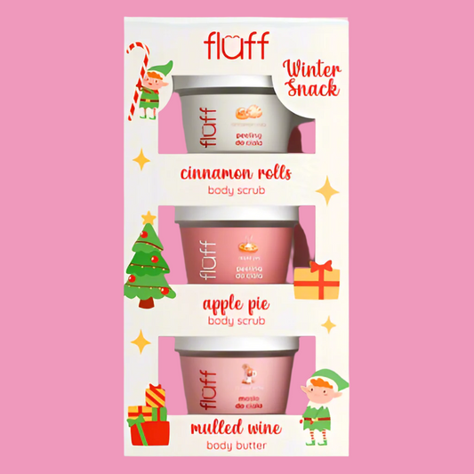 Fluff Coffret Corps 2 Gommages + 1 Beurre Corporel Winter Snack